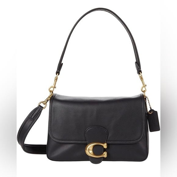 COACH Soft Calf Leather Tabby Shoulder Bag With Rhinestone Buckle Crossbody - Picture 1 of 14